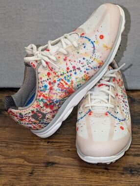 Footjoy Golf Shoes Women's 7 Empower #98012 - US - Paint Splatter Multicolor